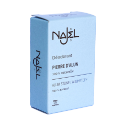 Deodorant pierre alun brute 90gr NAJEL  dans votre magasin bio en ligne Etiketbio.eu