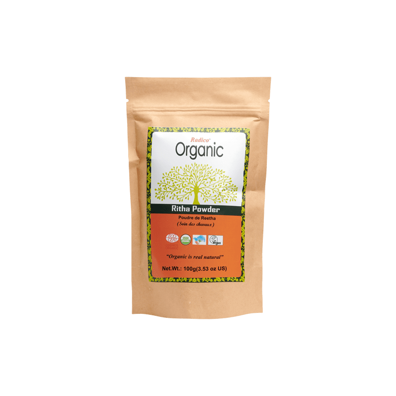 RADICO SOIN POUDRE BIO - REETHA 100G RADICO  dans votre magasin bio en ligne Etiketbio.eu