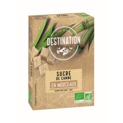 Sucre de canne en morceau 500gr Destination  dans votre magasin bio en ligne Etiketbio.eu