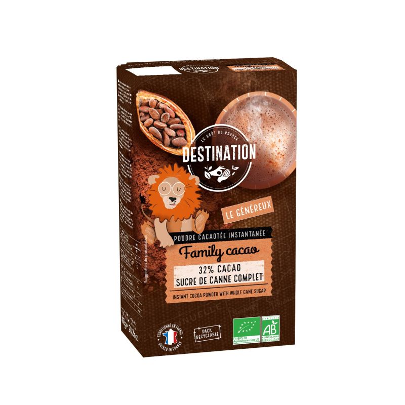 Family cacao 400g Destination dans votre magasin bio en ligne Etiketbio.eu Family cacao 400g Destination dans votre magasin bio en ligne Etiketbio.eu
