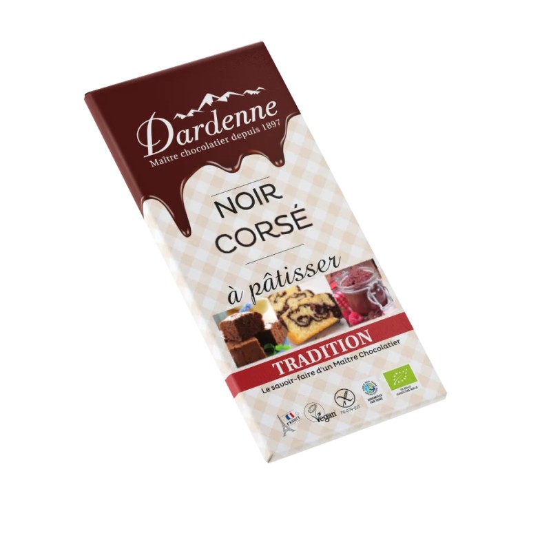 Tablette chocolat noir pour cuisine 71% 160gr Dardenne dans votre magasin bio en ligne Etiketbio.eu Tablette chocolat noir pour cuisine 71% 160gr Dardenne dans votre magasin bio en ligne Etiketbio.eu