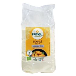 SEMOULE BLE BLANC FINE 500G PRIMEAL  dans votre magasin bio en ligne Etiketbio.eu