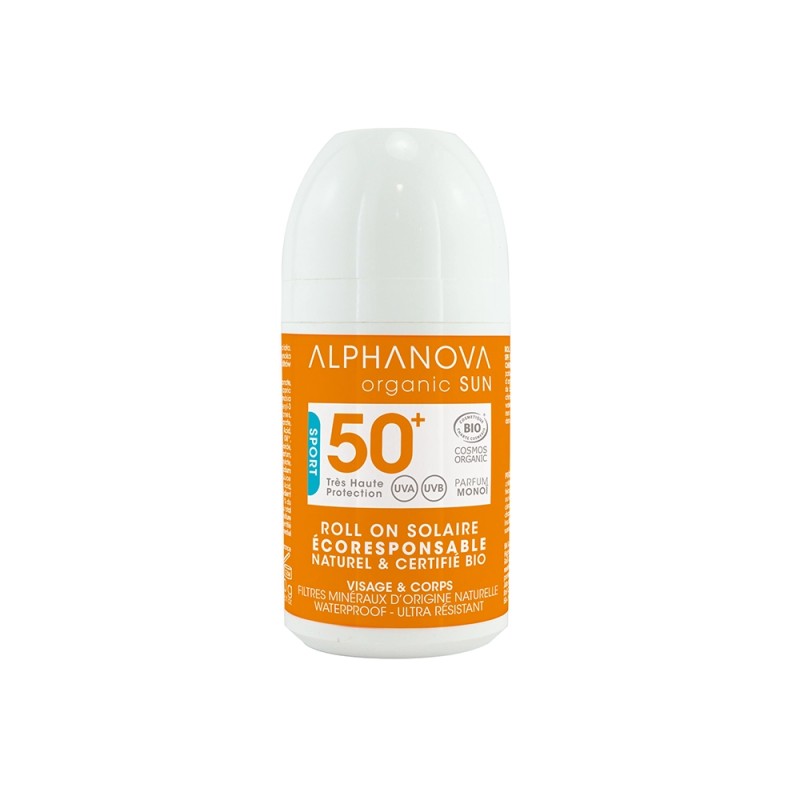Roll-on spf50+ bio (50g) Alphanova dans votre magasin bio en ligne Etiketbio.eu Roll-on spf50+ bio (50g) Alphanova dans votre magasin bio en ligne Etiketbio.eu