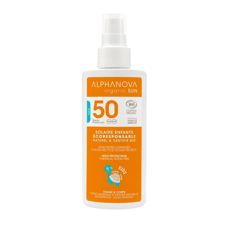 ALPHANOVA SUN SPRAY SPF 50 KIDS 125G Alphanova dans votre magasin bio en ligne Etiketbio.eu ALPHANOVA SUN SPRAY SPF 50 KIDS 125G Alphanova dans votre magasin bio en ligne Etiketbio.eu