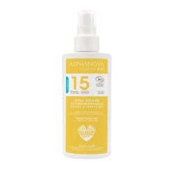 Spray solaire spf15 bio (125g) Alphanova  dans votre magasin bio en ligne Etiketbio.eu