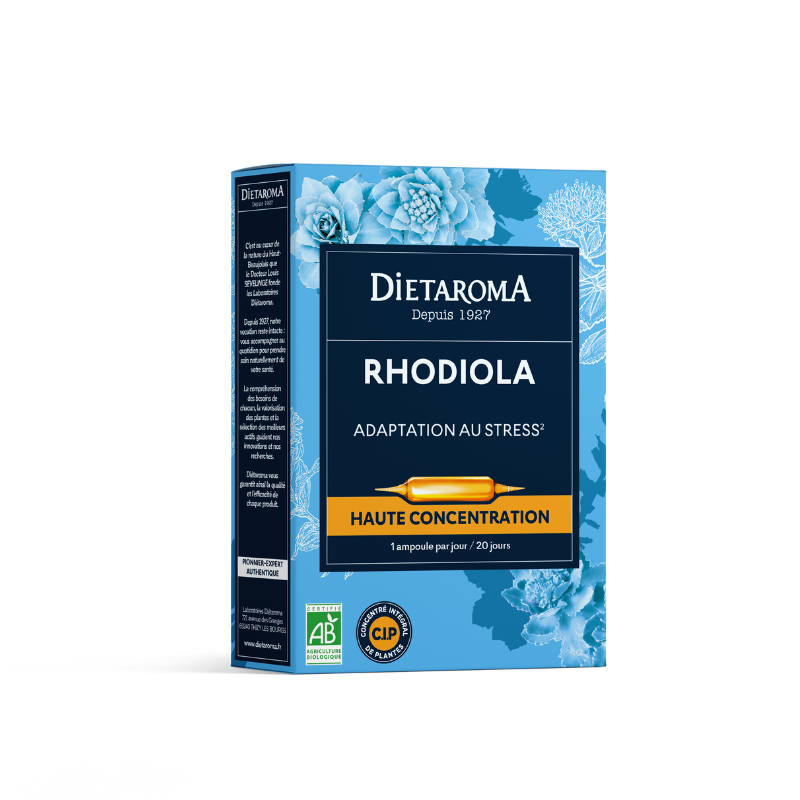 Cip rhodiola forte 20 amp x 10 ml Dietaroma  dans votre magasin bio en ligne Etiketbio.eu