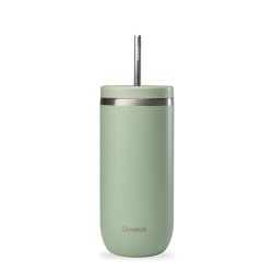 Cold cup inox iso vert tilleul 600ml QWETCH  dans votre magasin bio en ligne Etiketbio.eu