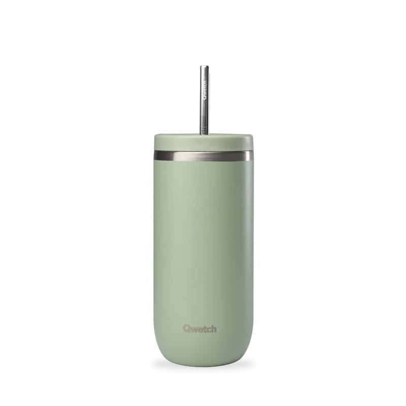 Cold cup inox iso vert tilleul 600ml QWETCH  dans votre magasin bio en ligne Etiketbio.eu