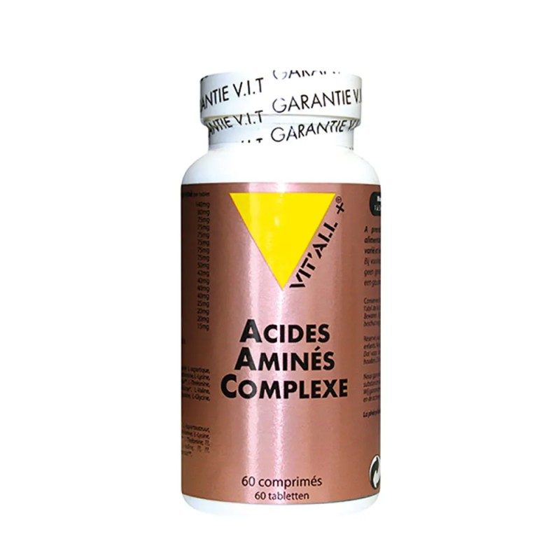 Acides amines complexe 60 comprimés Vit'all +  dans votre magasin bio en ligne Etiketbio.eu