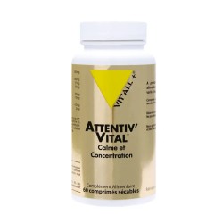 Attentiv' vital® 60 comprimés Vit'all +  dans votre magasin bio en ligne Etiketbio.eu