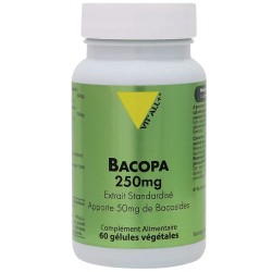 BACOPA MONNIERI 250mg Extrait Standardisé - Apporte 50mg de bacosides VITALL +  dans votre magasin bio en ligne Etiketbio.eu