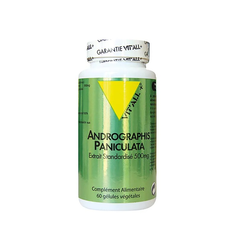 Andrographis 500mg extrait standardisé Vit'all + dans votre magasin bio en ligne Etiketbio.eu Andrographis 500mg extrait standardisé Vit'all + dans votre magasin bio en ligne Etiketbio.eu