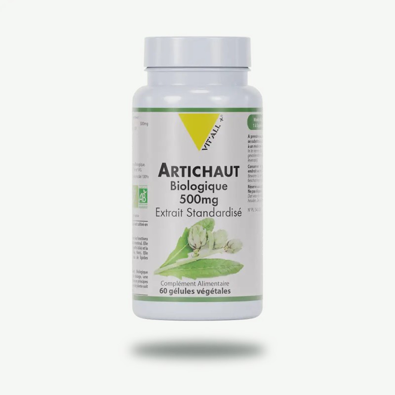 Artichaut bio* 500mg extrait standardisé Vit'all + dans votre magasin bio en ligne Etiketbio.eu Artichaut bio* 500mg extrait standardisé Vit'all + dans votre magasin bio en ligne Etiketbio.eu
