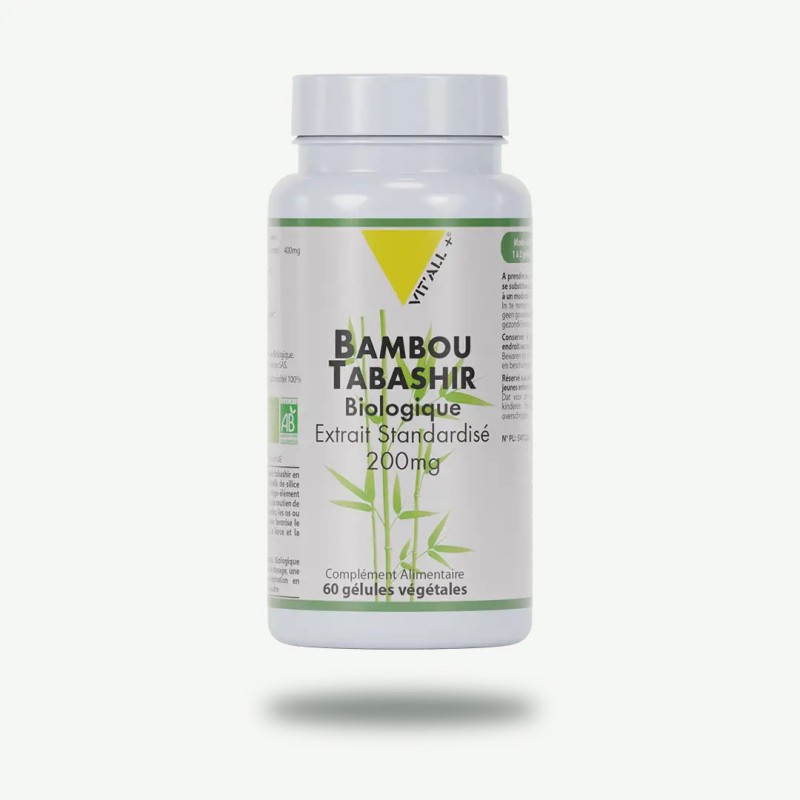 Bambou tabashir bio* 200mg extrait standardisé Vit'all + dans votre magasin bio en ligne Etiketbio.eu Bambou tabashir bio* 200mg extrait standardisé Vit'all + dans votre magasin bio en ligne Etiketbio.eu