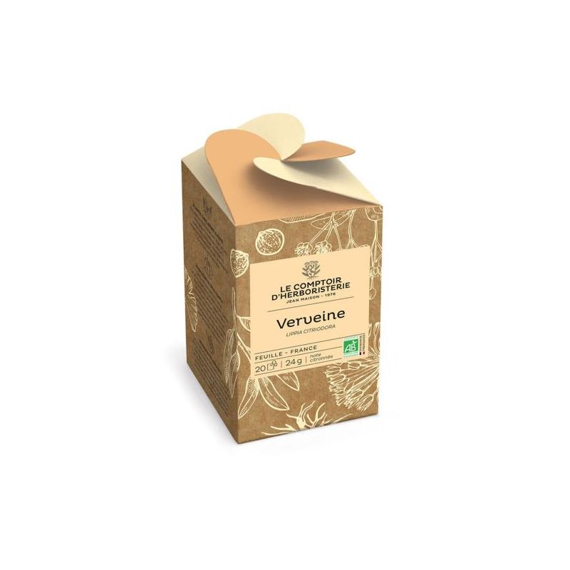 Tisane infusette verveine bio (x20) Le Comptoir d'Herboristerie  dans votre magasin bio en ligne Etiketbio.eu
