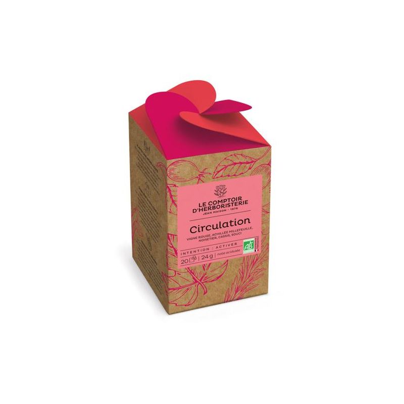 TISANE INFUSETTE CIRCULATION BIO (x20) Le Comptoir d'Herboristerie dans votre magasin bio en ligne Etiketbio.eu TISANE INFUSETTE CIRCULATION BIO (x20) Le Comptoir d'Herboristerie dans votre magasin bio en ligne Etiketbio.eu