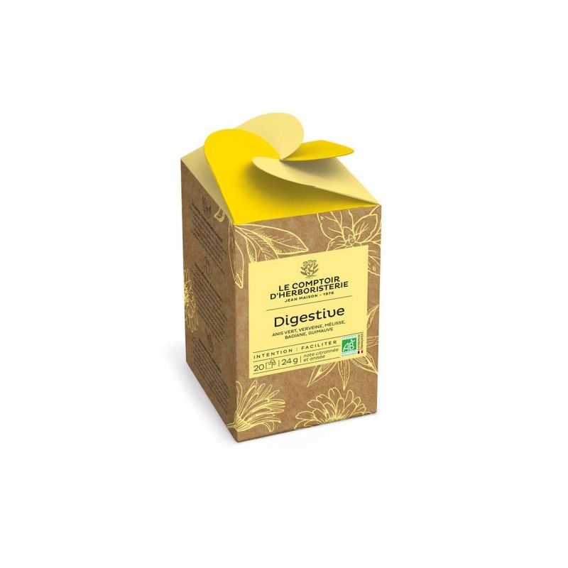 Tisane infusette digestive bio (x20) Le Comptoir d'Herboristerie dans votre magasin bio en ligne Etiketbio.eu Tisane infusette digestive bio (x20) Le Comptoir d'Herboristerie dans votre magasin bio en ligne Etiketbio.eu