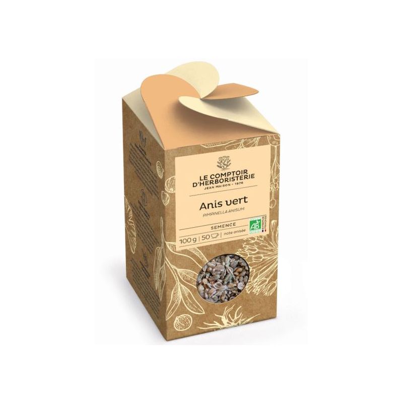 Anis vert bio semence 100g Le Comptoir d'Herboristerie dans votre magasin bio en ligne Etiketbio.eu Anis vert bio semence 100g Le Comptoir d'Herboristerie dans votre magasin bio en ligne Etiketbio.eu