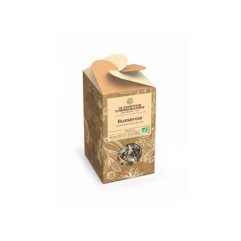 Busserole bio feuille 40g Le Comptoir d'Herboristerie dans votre magasin bio en ligne Etiketbio.eu Busserole bio feuille 40g Le Comptoir d'Herboristerie dans votre magasin bio en ligne Etiketbio.eu