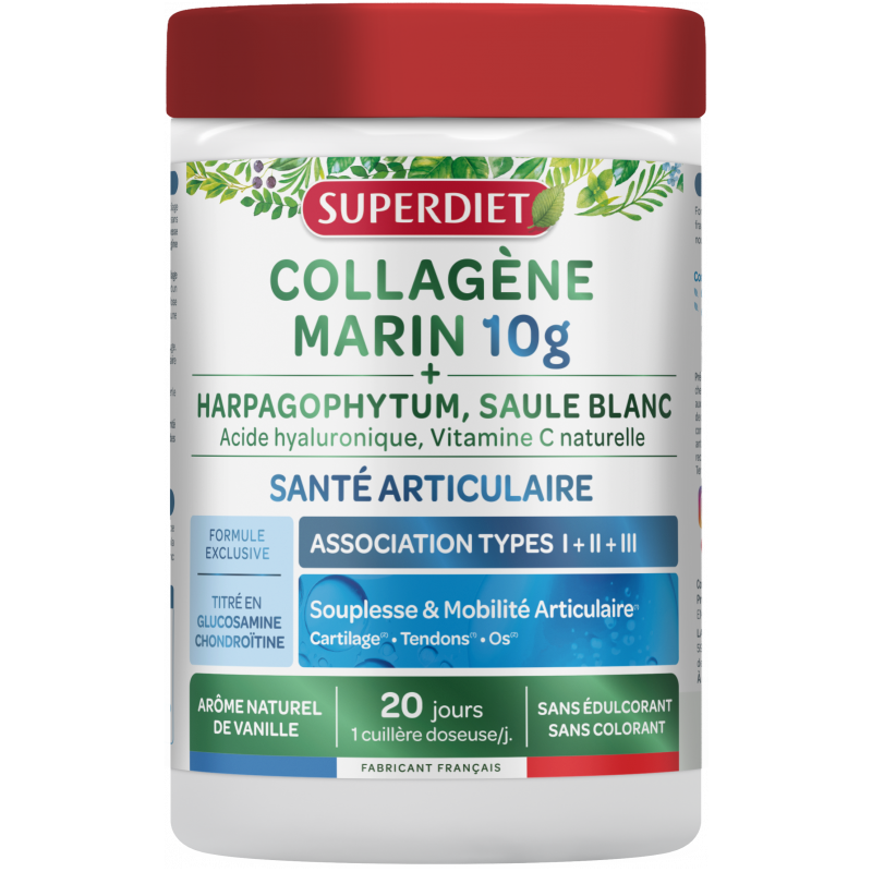 Collagene marin confort articulaire 220g Super Diet  dans votre magasin bio en ligne Etiketbio.eu