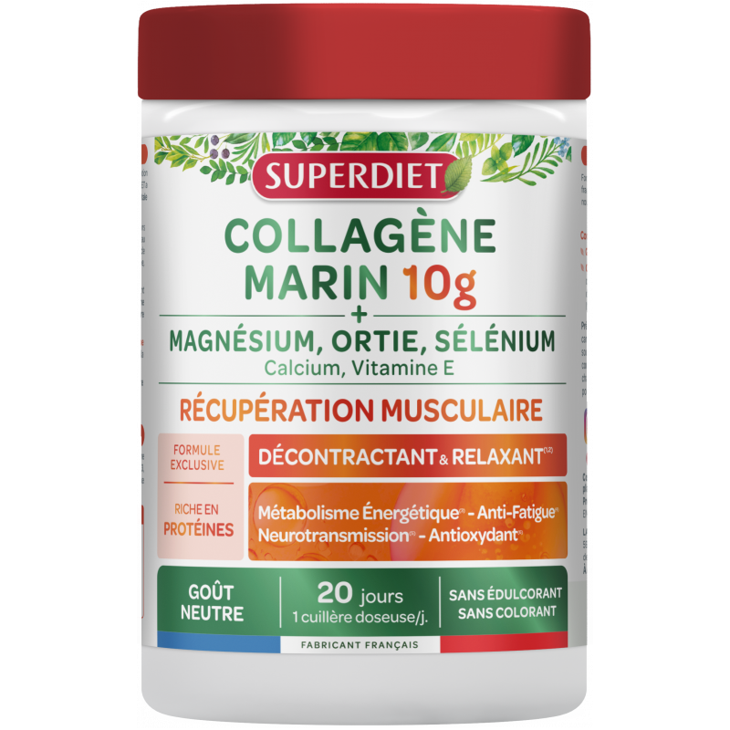COLLAGENE MARIN MASSE MUSCULAIRE 240G SUPER DIET dans votre magasin bio en ligne Etiketbio.eu COLLAGENE MARIN MASSE MUSCULAIRE 240G SUPER DIET dans votre magasin bio en ligne Etiketbio.eu