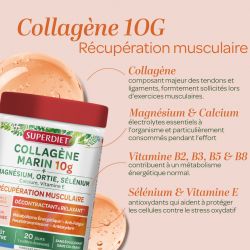 COLLAGENE MARIN MASSE MUSCULAIRE 240G SUPER DIET  dans votre magasin bio en ligne Etiketbio.eu