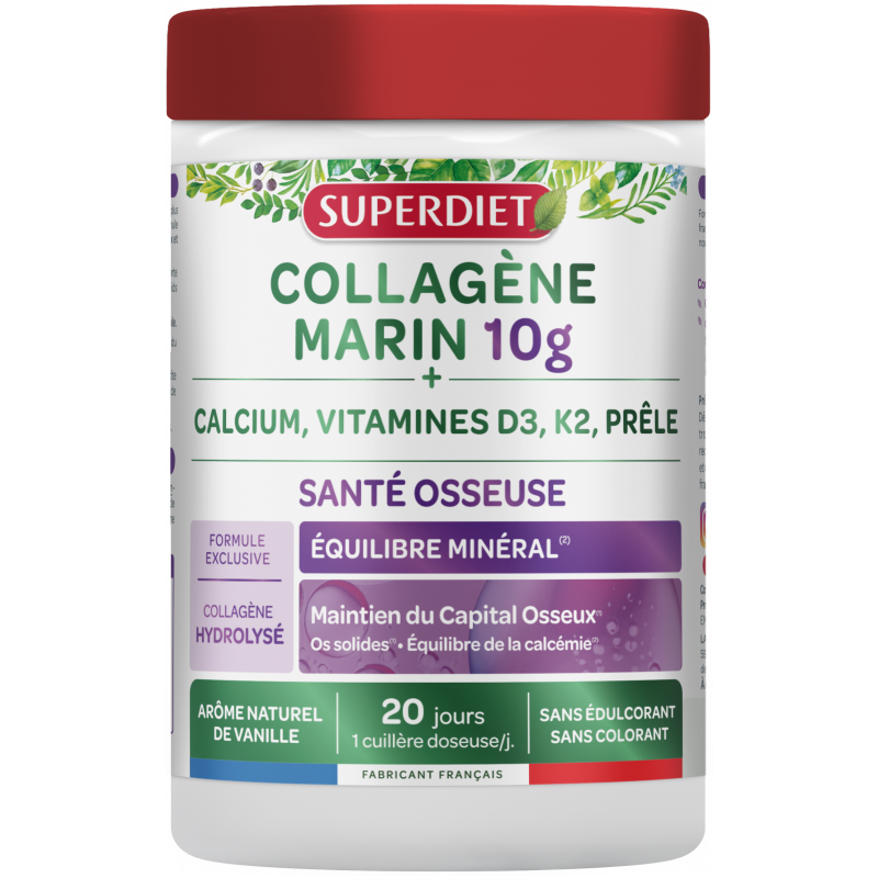 Collagene marin sante osseuse 240g Super Diet  dans votre magasin bio en ligne Etiketbio.eu