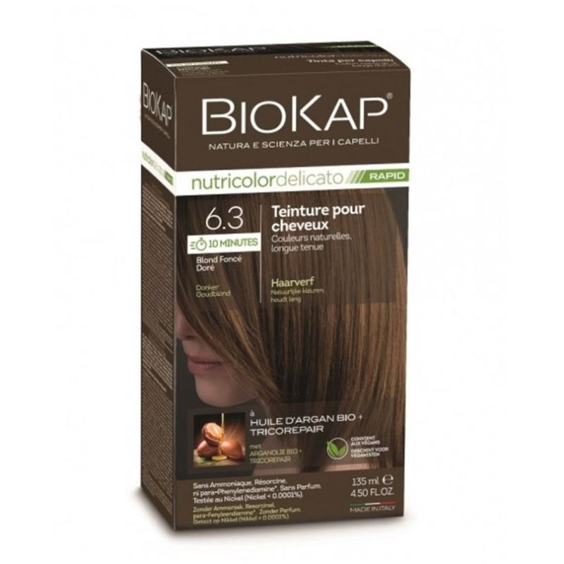 6.3 biokap delicato rapid blond foncé doré 135 ml Biokap dans votre magasin bio en ligne Etiketbio.eu 6.3 biokap delicato rapid blond foncé doré 135 ml Biokap dans votre magasin bio en ligne Etiketbio.eu