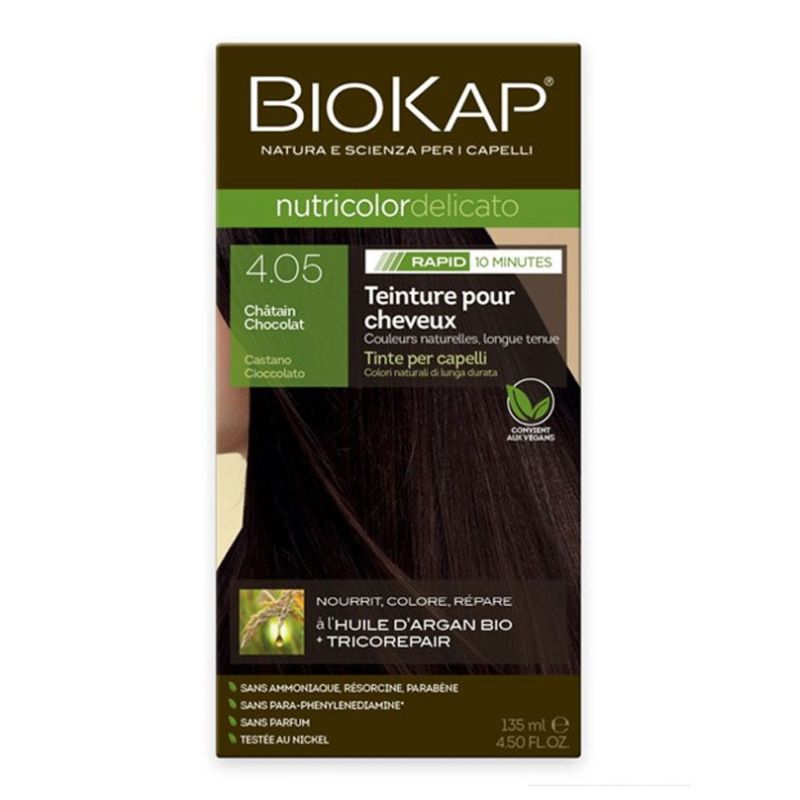 4.05 biokap rapid delicato chatain chocolat 135 ml Biokap dans votre magasin bio en ligne Etiketbio.eu 4.05 biokap rapid delicato chatain chocolat 135 ml Biokap dans votre magasin bio en ligne Etiketbio.eu