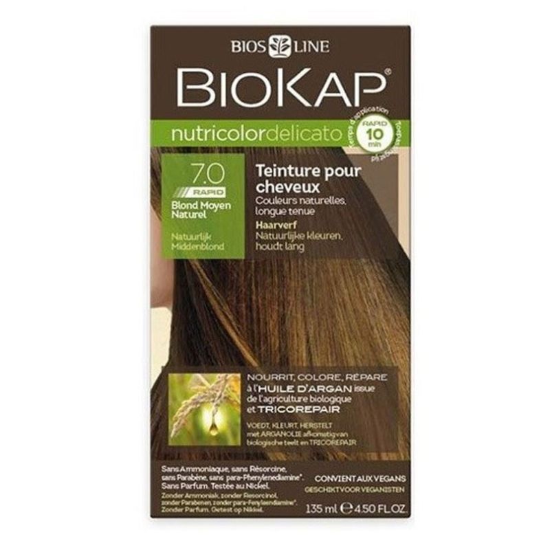 7.0 biokap delicato rapid blond moyen naturel 135 ml Biokap  dans votre magasin bio en ligne Etiketbio.eu