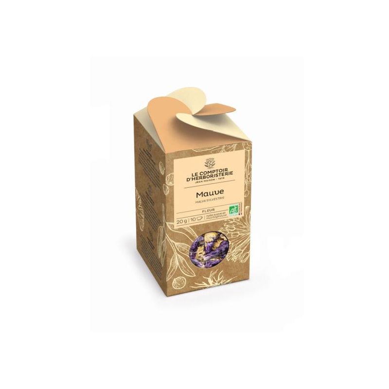 Mauve bio fleur 20g Le Comptoir d'Herboristerie dans votre magasin bio en ligne Etiketbio.eu Mauve bio fleur 20g Le Comptoir d'Herboristerie dans votre magasin bio en ligne Etiketbio.eu