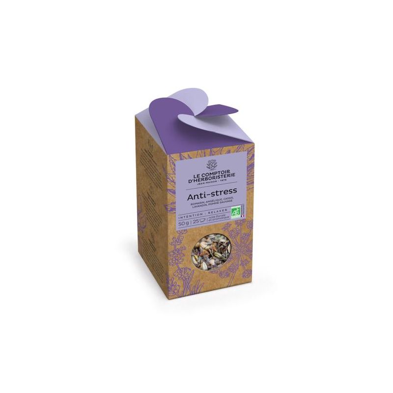TISANE ANTI-STRESS BIO 50G Le Comptoir d'Herboristerie  dans votre magasin bio en ligne Etiketbio.eu