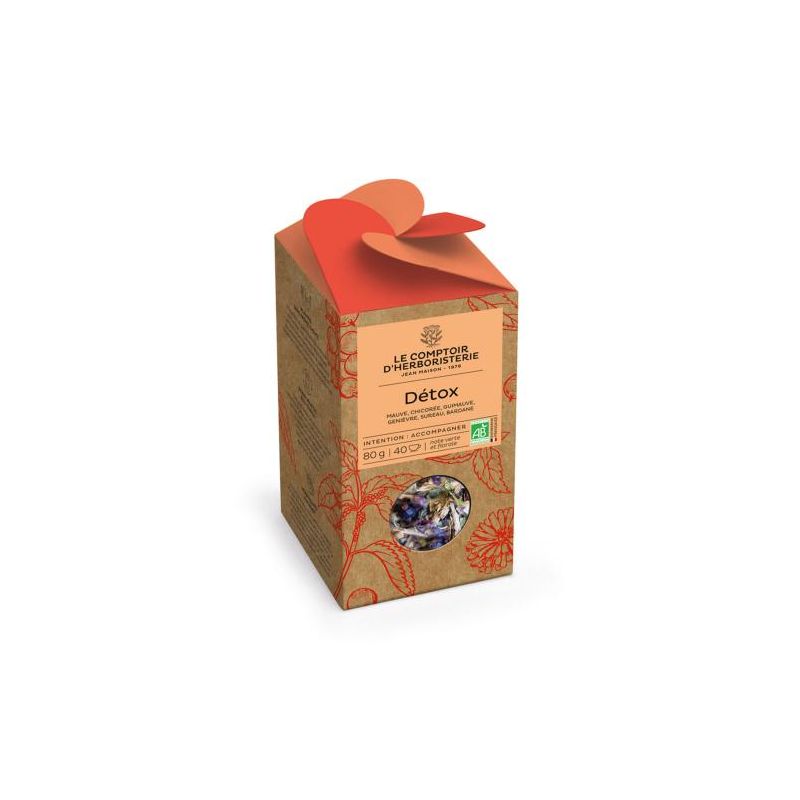 Tisane detox bio 80g Le Comptoir d'Herboristerie dans votre magasin bio en ligne Etiketbio.eu Tisane detox bio 80g Le Comptoir d'Herboristerie dans votre magasin bio en ligne Etiketbio.eu