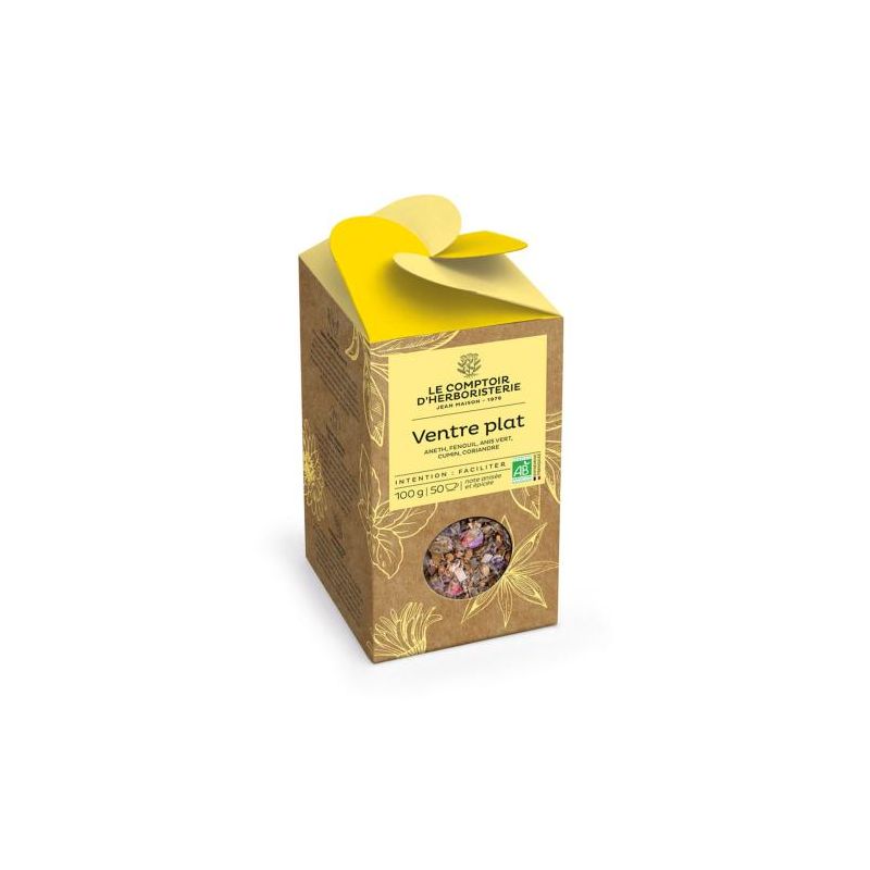 Tisane ventre plat bio 100g Le Comptoir d'Herboristerie dans votre magasin bio en ligne Etiketbio.eu Tisane ventre plat bio 100g Le Comptoir d'Herboristerie dans votre magasin bio en ligne Etiketbio.eu