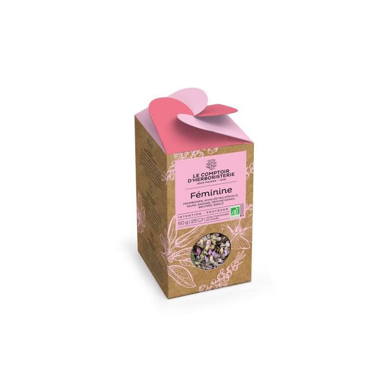 TISANE FEMININE BIO 50G Le Comptoir d'Herboristerie  dans votre magasin bio en ligne Etiketbio.eu
