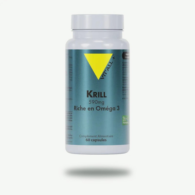 Krill 590mg (riche en oméga 3) Vit'all +  dans votre magasin bio en ligne Etiketbio.eu