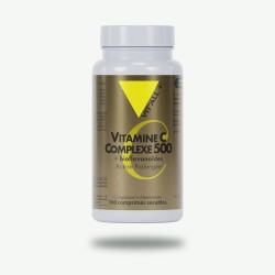Vitamine c 500 action prolongée + bioflavonoïdes 100 cps Vit'all +  dans votre magasin bio en ligne Etiketbio.eu