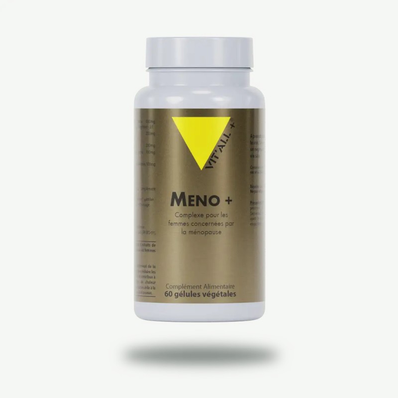 Meno plus - complexe pour les femmes concernées par la ménopause 60 gélules Vit'all + dans votre magasin bio en ligne Etiket... Meno plus - complexe pour les femmes concernées par la ménopause 60 gélules Vit'all + dans votre magasin bio en ligne Etiket...