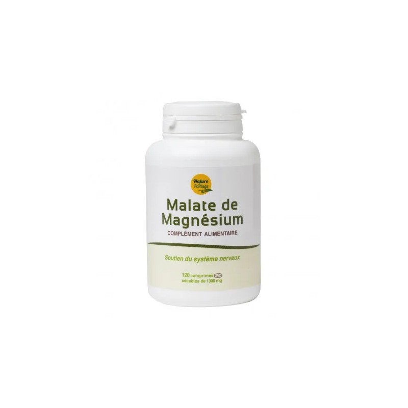 Malate de magnésium 120 comprimés sécables de 1300 mg Nature & Partage dans votre magasin bio en ligne Etiketbio.eu Malate de magnésium 120 comprimés sécables de 1300 mg Nature & Partage dans votre magasin bio en ligne Etiketbio.eu