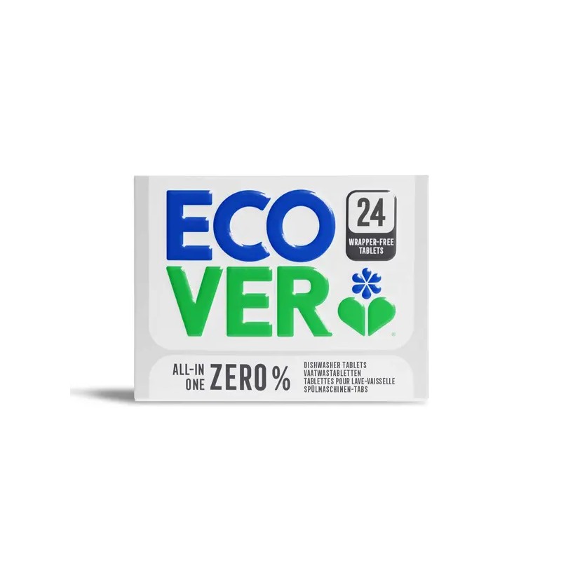 Tablettes lave vaisselle tout-en-un zero (24 tablettes) Ecover  dans votre magasin bio en ligne Etiketbio.eu