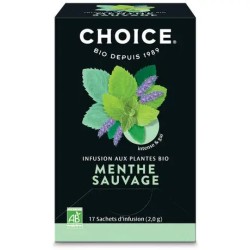 Infusion menthe sauvage 17 sachets Choice  dans votre magasin bio en ligne Etiketbio.eu