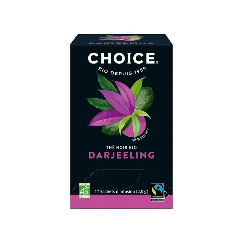 The noir darjeeling 17 sachets Choice dans votre magasin bio en ligne Etiketbio.eu The noir darjeeling 17 sachets Choice dans votre magasin bio en ligne Etiketbio.eu
