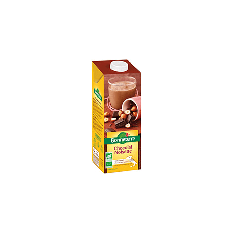 BOISSON CHOCOLAT NOISETTE 1L | BONNETERRE | Acheter sur EtiketBio.eu