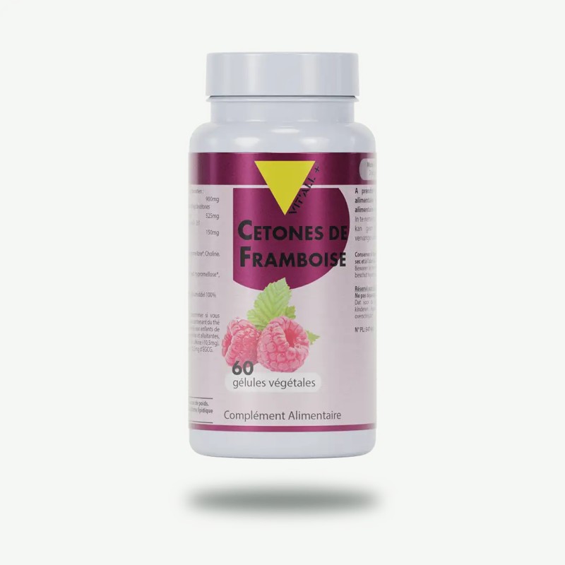 Cetones de framboise 300mg 60 gélules Vit'all + dans votre magasin bio en ligne Etiketbio.eu Cetones de framboise 300mg 60 gélules Vit'all + dans votre magasin bio en ligne Etiketbio.eu