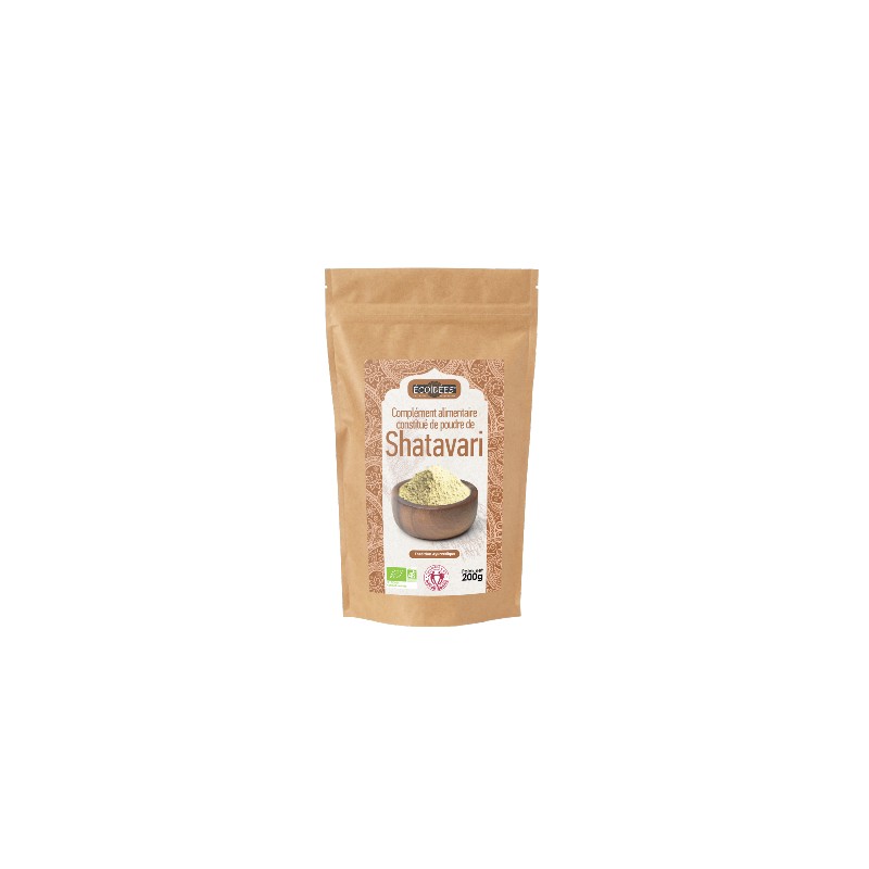 Shatavari BIO & EQUITABLE 200gr ECOIDEES dans votre magasin bio en ligne Etiketbio.eu Shatavari BIO & EQUITABLE 200gr ECOIDEES dans votre magasin bio en ligne Etiketbio.eu