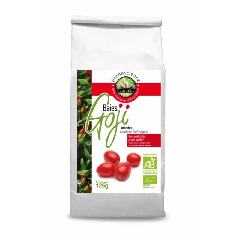 Baies de goji bio 125g Ecoidées  dans votre magasin bio en ligne Etiketbio.eu