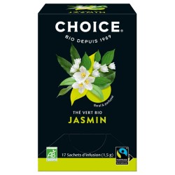 The vert jasmin 17 sachets Choice  dans votre magasin bio en ligne Etiketbio.eu
