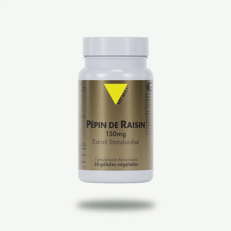 Pepin de raisin 150mg extrait standardisé Vit'all + dans votre magasin bio en ligne Etiketbio.eu Pepin de raisin 150mg extrait standardisé Vit'all + dans votre magasin bio en ligne Etiketbio.eu