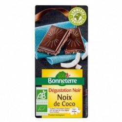 CHOCOLAT NOIR NOIX DE COCO 85G BONNETERRE  dans votre magasin bio en ligne Etiketbio.eu