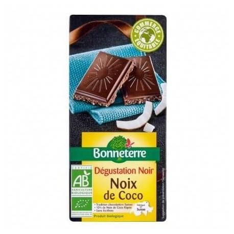 CHOCOLAT NOIR NOIX DE COCO 85G | BONNETERRE | Acheter sur EtiketBio.eu